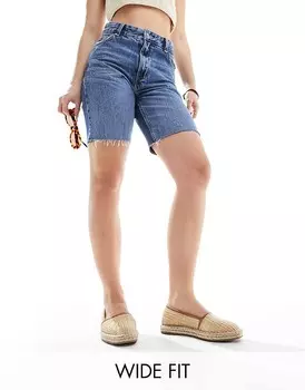 ASOS DESIGN Wide Fit – Joey – Эспадрильи из натуральной рафии с закрытым носком, широкого кроя