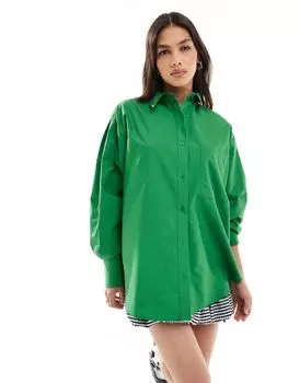 ASOS DESIGN – зеленая оксфордская рубашка