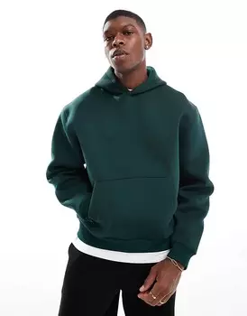 ASOS DESIGN – зеленая толстовка свободного кроя из дайверского материала