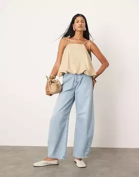 ASOS Edition Серо-серая майка с объемным низом