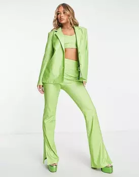 ASOS Luxe — зеленая куртка с блестками, часть комплекта