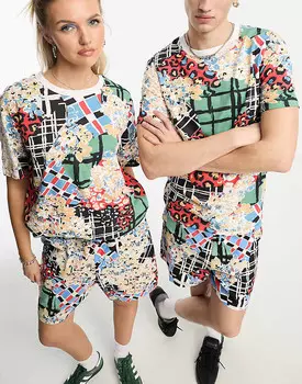 ASOS MADE IN KENYA – Шорты свободного кроя унисекс с комбинированным узором