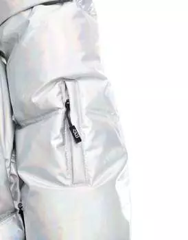 ASOS Утепленная водоотталкивающая куртка-пуховик со светоотражающим серебристым металликом