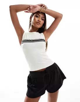 ASOS Weekend Collective – Бесшовная белая майка на бретелях