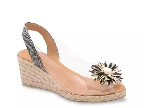 Aspen Espdarille Wedge Сандалии Andre Assous, Beige/Black