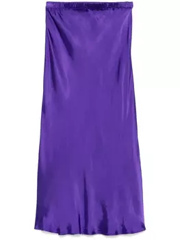 ASPESI атласная юбка миди, фиолетовый