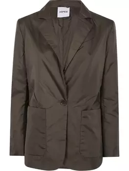 ASPESI блейзер с заостренными лацканами, зеленый