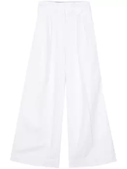 ASPESI брюки палаццо с завышенной талией, белый