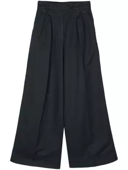 ASPESI брюки палаццо с завышенной талией, синий