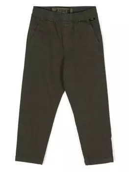 Aspesi брюки в клетку, зеленый