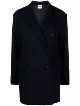 ASPESI двубортное шерстяное пальто, синий