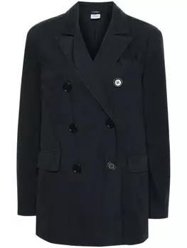 ASPESI двубортный хлопковый блейзер, синий