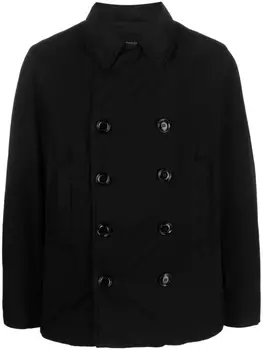 ASPESI двубортный пуховик, черный