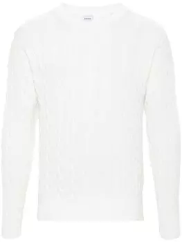 ASPESI джемпер фактурной вязки, белый