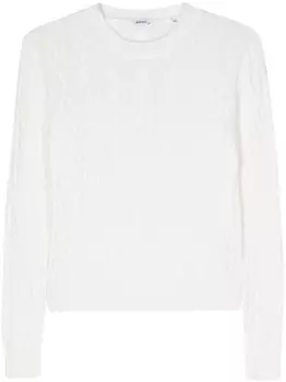 ASPESI джемпер фактурной вязки, белый