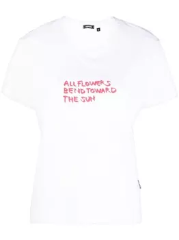 ASPESI футболка с принтом, белый