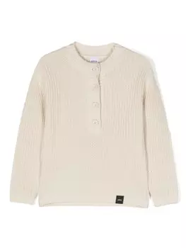 Aspesi Kids джемпер с логотипом, белый