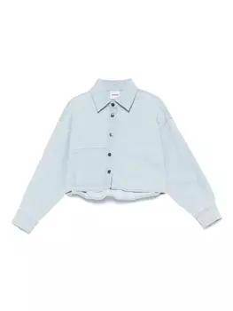 Aspesi Kids джинсовая рубашка, синий