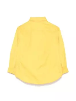 Aspesi Kids куртка-рубашка с подкладкой, желтый