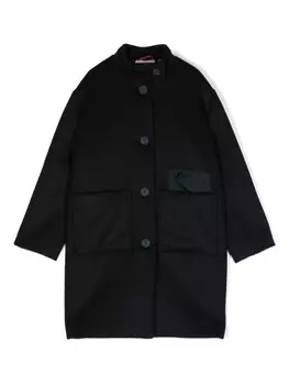 Aspesi Kids однобортное пальто, синий