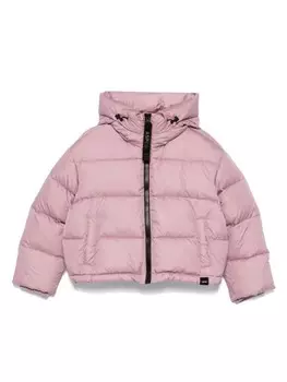 Aspesi Kids пуховик с капюшоном, розовый