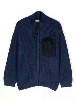 Aspesi Kids свитер на молнии, синий