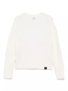 Aspesi Kids свитер с круглым вырезом, белый