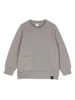 Aspesi Kids толстовка с логотипом, серый