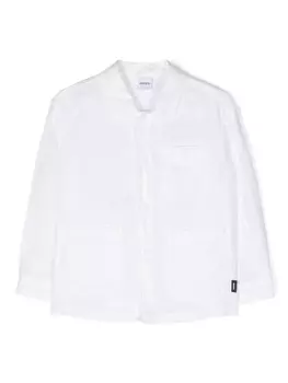 Aspesi льняная рубашка на пуговицах, белый