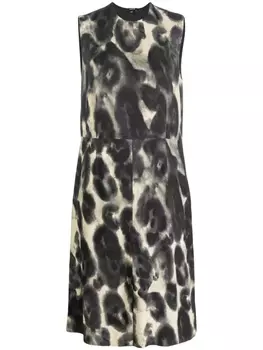 ASPESI платье с графичным принтом, черный