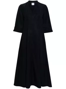 ASPESI поплиновое платье-рубашка миди, синий