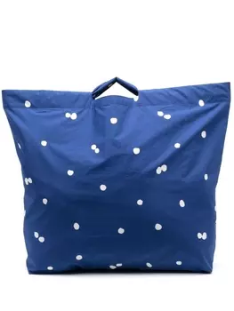 ASPESI print tote bag, синий