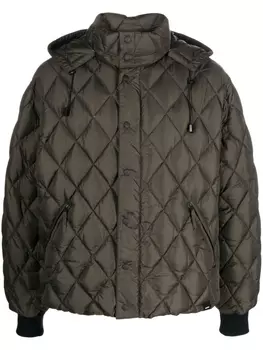 ASPESI пуховик на молнии, зеленый