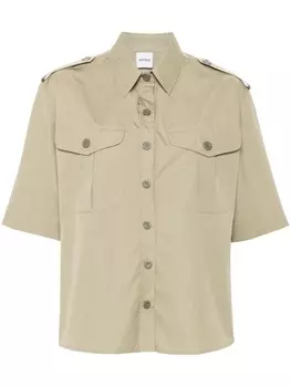 ASPESI рубашка на пуговицах, коричневый