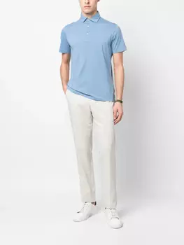 ASPESI рубашка поло с короткими рукавами, синий