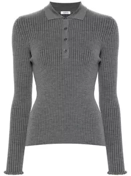 ASPESI рубашка поло в рубчик, серый