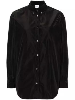 ASPESI рубашка с воротником на пуговицах, черный