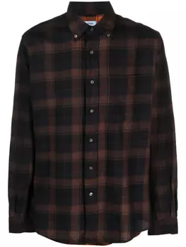 ASPESI рубашка в клетку, черный