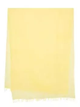 Aspesi шарф с бахромой, желтый