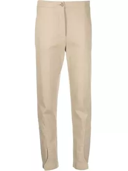 ASPESI шерстяные брюки с завышенной талией, нейтральный цвет