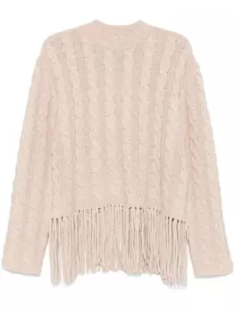 ASPESI свитер с бахромой, нейтральный
