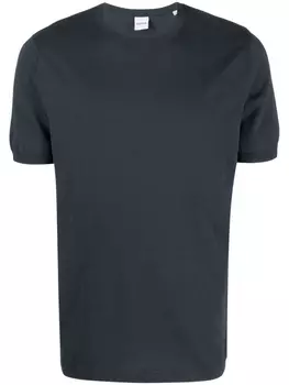 ASPESI толстовка с круглым вырезом в рубчик, синий