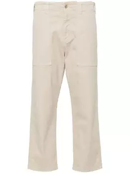 ASPESI укороченные брюки из габардина, нейтральный цвет