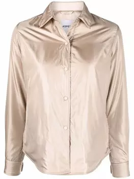 ASPESI утепленная куртка-рубашка, нейтральный цвет