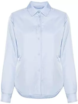 ASPESI утепленная куртка-рубашка, синий