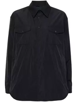 ASPESI утепленная куртка-рубашка, синий