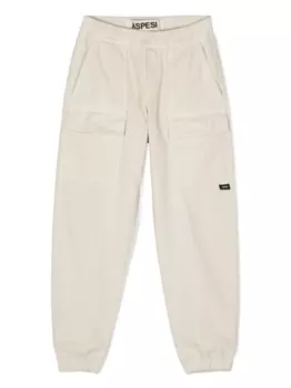 Aspesi вельветовые брюки прямого кроя, нейтральный цвет