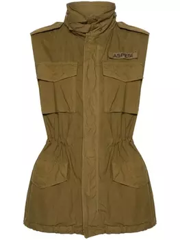 ASPESI жилет с логотипом, зеленый