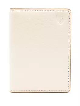 Aspinal Of London двойной кожаный картхолдер, белый