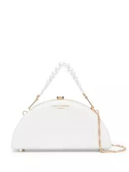 Aspinal Of London клатч Luna с жемчугом, белый
